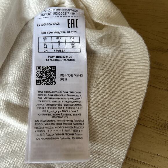 Guess Logo Turtleneck Large Rhinestones Studs Womens Preppy Y2K Viscose Sweater - Picture 10 of 12